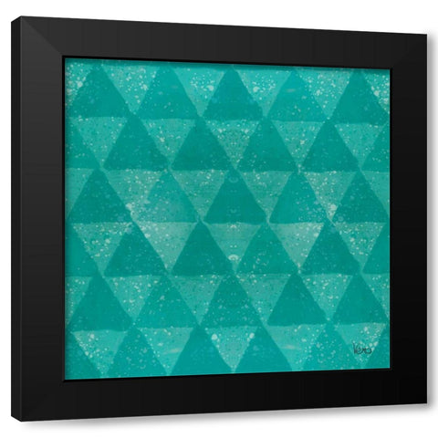 Festive Forest Pattern IVE Black Modern Wood Framed Art Print by Charron, Veronique