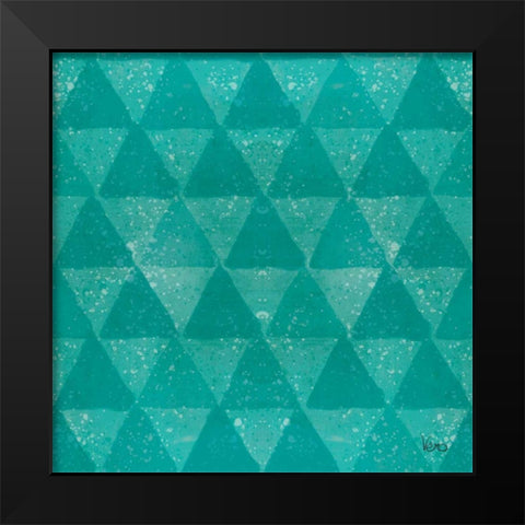 Festive Forest Pattern IVE Black Modern Wood Framed Art Print by Charron, Veronique