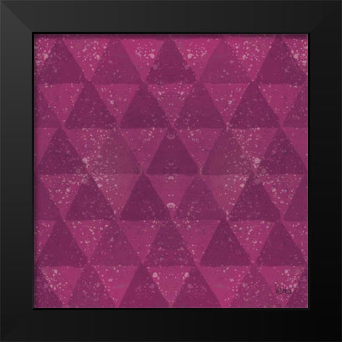 Festive Forest Pattern IVF Black Modern Wood Framed Art Print by Charron, Veronique