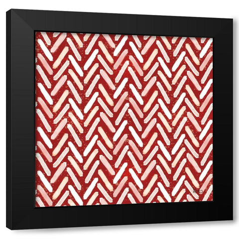 Festive Forest Pattern VIB Black Modern Wood Framed Art Print by Charron, Veronique