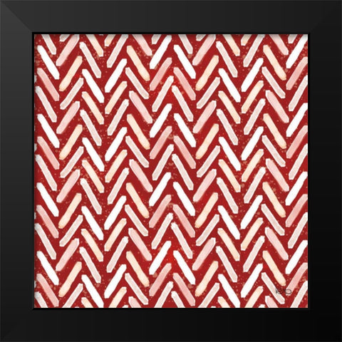 Festive Forest Pattern VIB Black Modern Wood Framed Art Print by Charron, Veronique