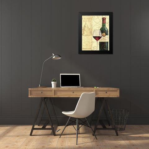 Wine Passion I Black Modern Wood Framed Art Print by Brissonnet, Daphne
