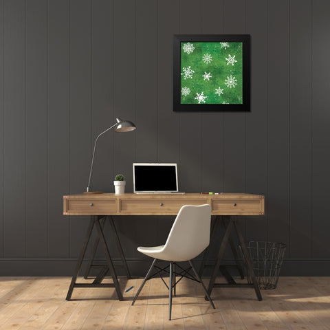 Festive Forest Pattern VIIC Black Modern Wood Framed Art Print by Charron, Veronique