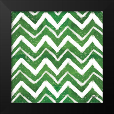 Festive Forest Pattern VIIID Black Modern Wood Framed Art Print by Charron, Veronique