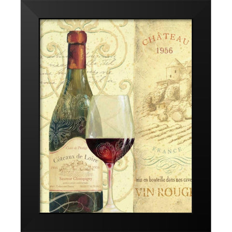 Wine Passion II Black Modern Wood Framed Art Print by Brissonnet, Daphne