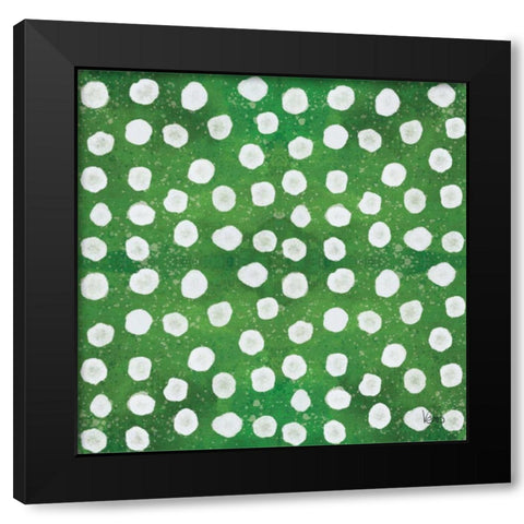 Festive Forest Pattern IXD Black Modern Wood Framed Art Print with Double Matting by Charron, Veronique