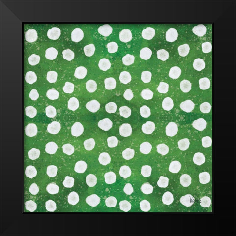 Festive Forest Pattern IXD Black Modern Wood Framed Art Print by Charron, Veronique