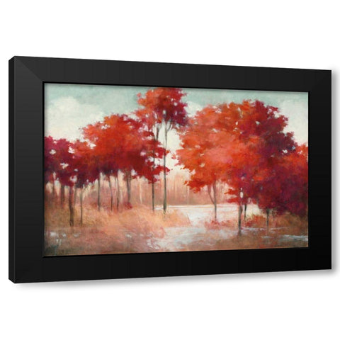 Autumn Lake Black Modern Wood Framed Art Print by Purinton, Julia