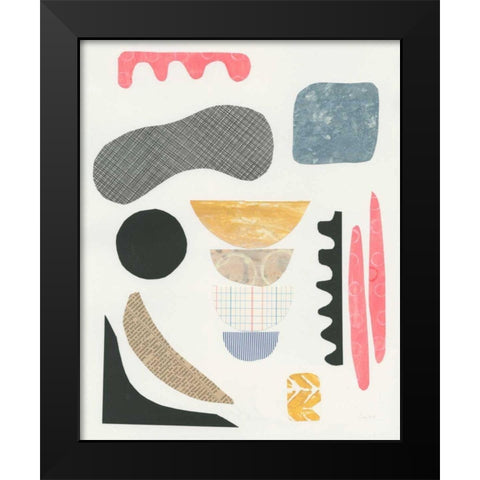 Mixed Shapes I Black Modern Wood Framed Art Print by Prahl, Courtney