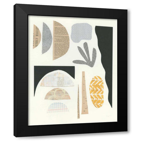 Mixed Shapes III Black Modern Wood Framed Art Print with Double Matting by Prahl, Courtney