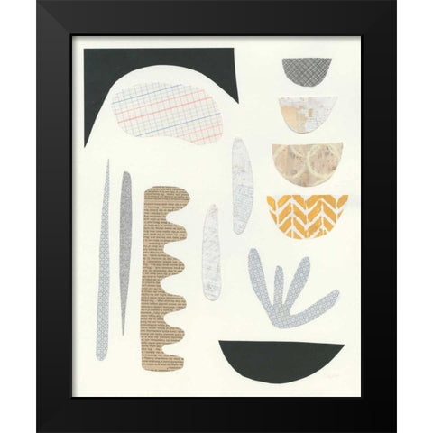 Mixed Shapes IV Black Modern Wood Framed Art Print by Prahl, Courtney
