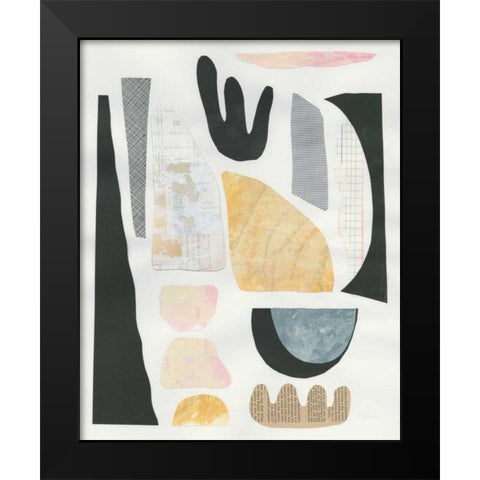 Mixed Shapes V Black Modern Wood Framed Art Print by Prahl, Courtney
