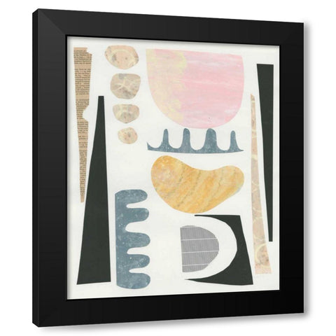 Mixed Shapes VI Black Modern Wood Framed Art Print with Double Matting by Prahl, Courtney