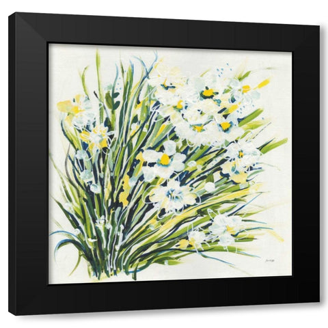 Spring Black Modern Wood Framed Art Print with Double Matting by Griggs, Jan