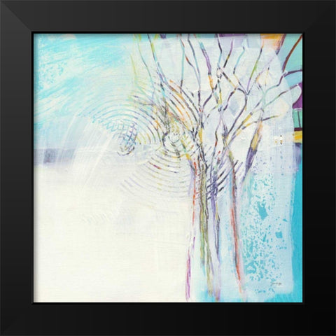 Winter Trees Black Modern Wood Framed Art Print by Griggs, Jan