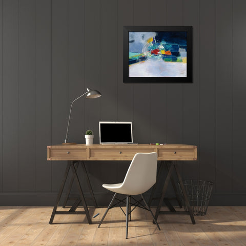 Time and Space Black Modern Wood Framed Art Print by Griggs, Jan