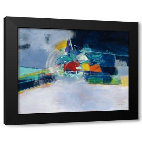 Time and Space Black Modern Wood Framed Art Print by Griggs, Jan