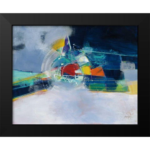 Time and Space Black Modern Wood Framed Art Print by Griggs, Jan