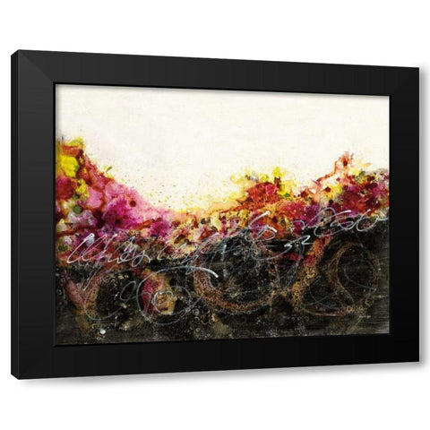Garden Above Black Modern Wood Framed Art Print by Griggs, Jan
