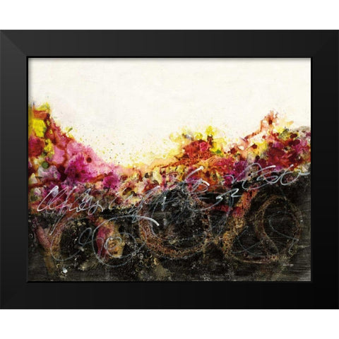 Garden Above Black Modern Wood Framed Art Print by Griggs, Jan