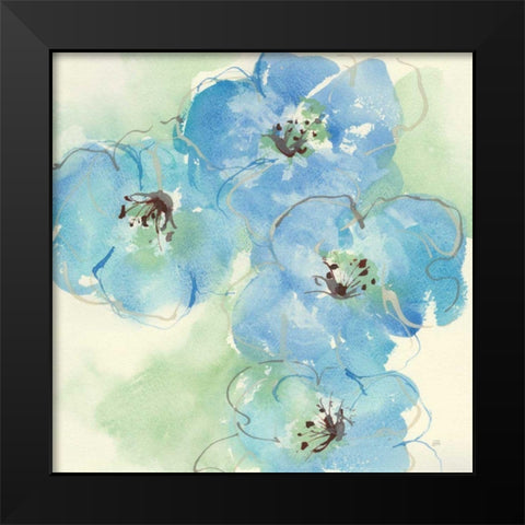 Japanese Quince I Black Modern Wood Framed Art Print by Paschke, Chris