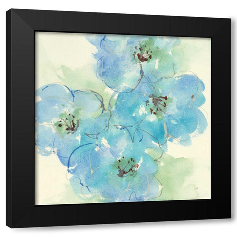 Japanese Quince II Black Modern Wood Framed Art Print by Paschke, Chris
