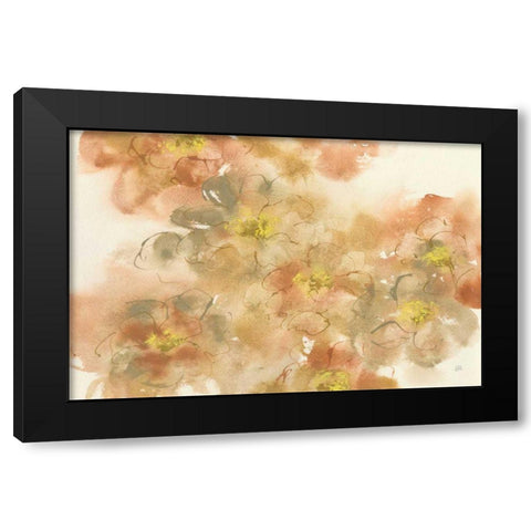 Earthly Freesia Black Modern Wood Framed Art Print by Paschke, Chris