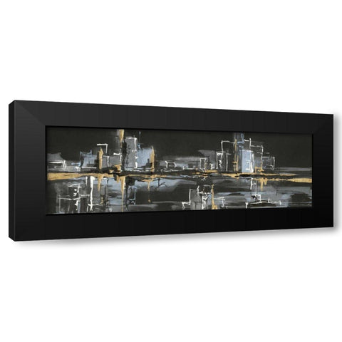 Urban Gold II Black Modern Wood Framed Art Print by Paschke, Chris