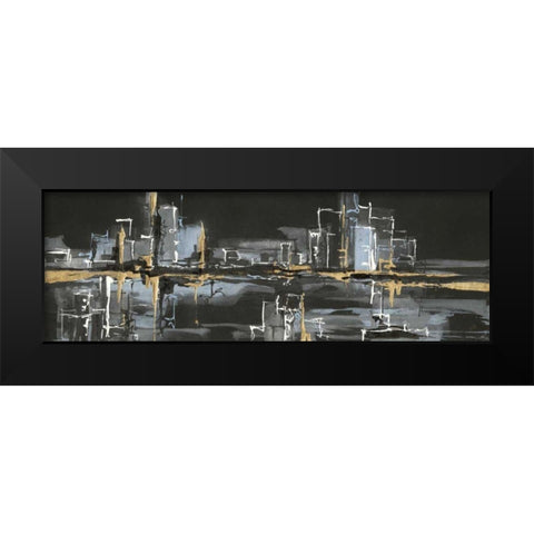 Urban Gold II Black Modern Wood Framed Art Print by Paschke, Chris