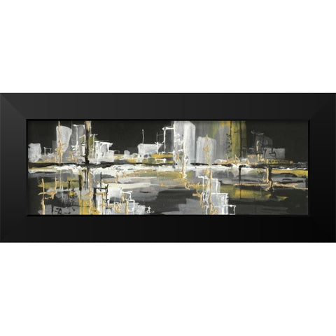 Urban Gold III Black Modern Wood Framed Art Print by Paschke, Chris