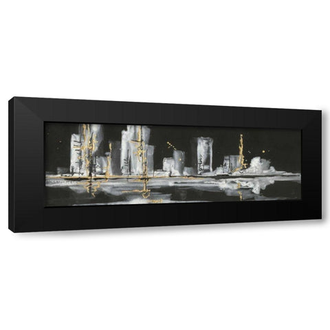 Urban Gold V Black Modern Wood Framed Art Print by Paschke, Chris