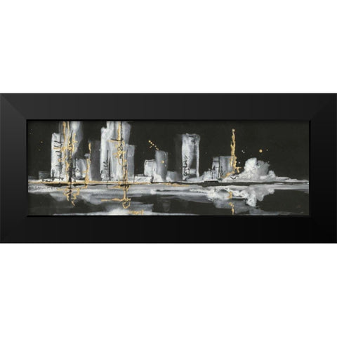 Urban Gold V Black Modern Wood Framed Art Print by Paschke, Chris