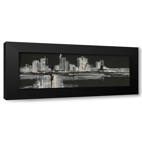 Urban Gray Black Modern Wood Framed Art Print by Paschke, Chris