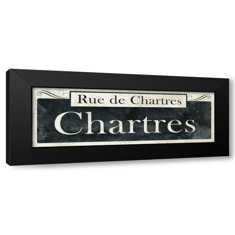 French Quarter Sign IV Black Modern Wood Framed Art Print by Wild Apple Portfolio