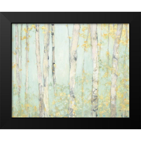 Spring Birches Black Modern Wood Framed Art Print by Purinton, Julia