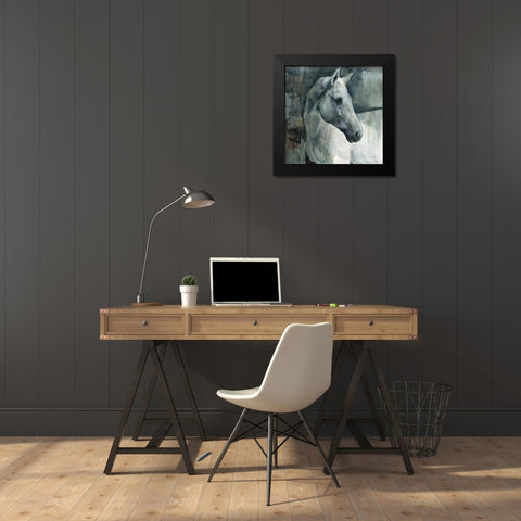 Grey Oldenburg Black Modern Wood Framed Art Print by Hageman, Marilyn