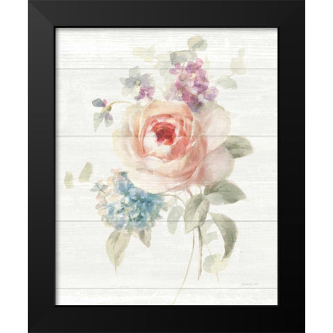 Cottage Garden III Shiplap Black Modern Wood Framed Art Print by Nai, Danhui