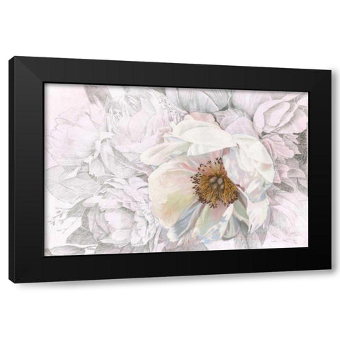 Blooming Sketch Black Modern Wood Framed Art Print with Double Matting by Wiens, James