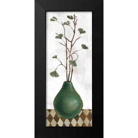 Zen Panel I on White Black Modern Wood Framed Art Print by Vassileva, Silvia