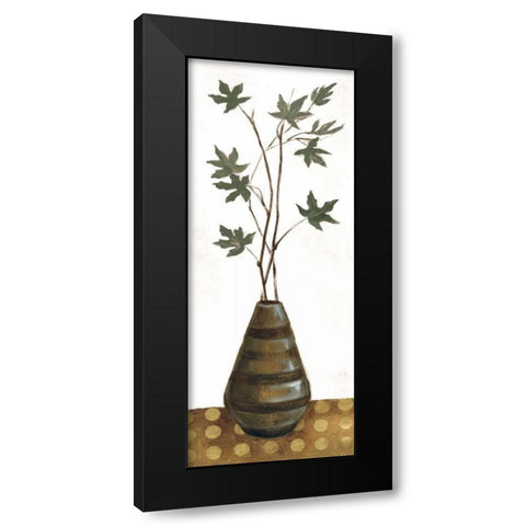 Zen Panel III on White Black Modern Wood Framed Art Print with Double Matting by Vassileva, Silvia