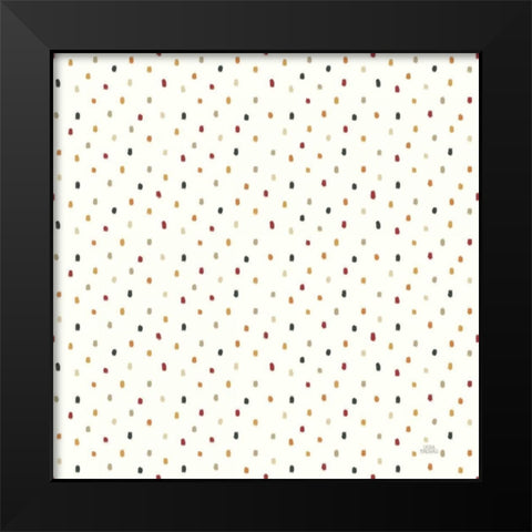 Harvest Village Pattern IXA Black Modern Wood Framed Art Print by Marshall, Laura