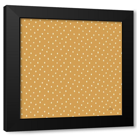 Harvest Village Pattern IXB Black Modern Wood Framed Art Print with Double Matting by Marshall, Laura