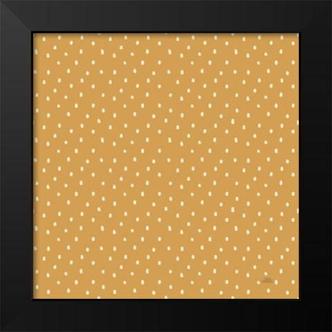 Harvest Village Pattern IXB Black Modern Wood Framed Art Print by Marshall, Laura