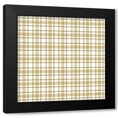 Harvest Village Pattern X Black Modern Wood Framed Art Print with Double Matting by Marshall, Laura