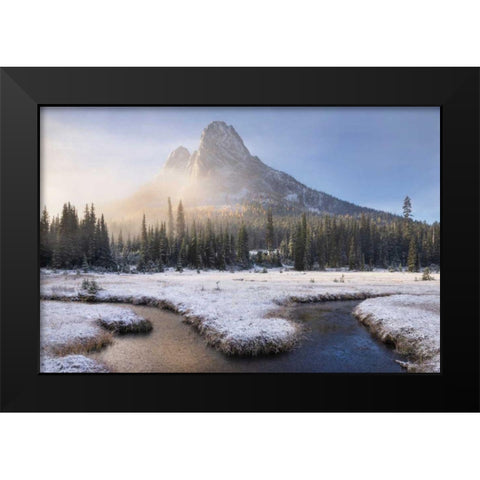 Liberty Bell Mountain I Black Modern Wood Framed Art Print by Majchrowicz, Alan