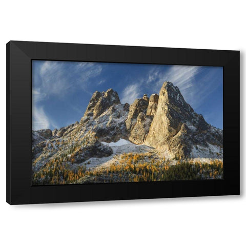 Liberty Bell Mountain II Black Modern Wood Framed Art Print by Majchrowicz, Alan