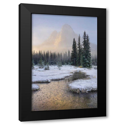 Liberty Bell Mountain III Black Modern Wood Framed Art Print by Majchrowicz, Alan