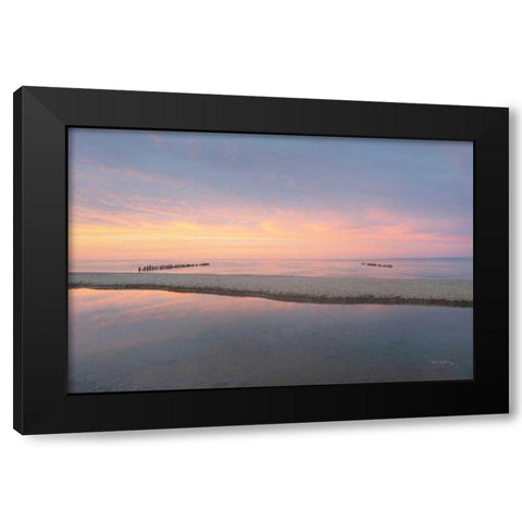 Lake Superior Beach IV Black Modern Wood Framed Art Print by Majchrowicz, Alan