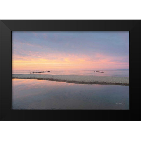 Lake Superior Beach IV Black Modern Wood Framed Art Print by Majchrowicz, Alan