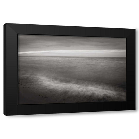 Lake Superior Beach I BW Black Modern Wood Framed Art Print with Double Matting by Majchrowicz, Alan